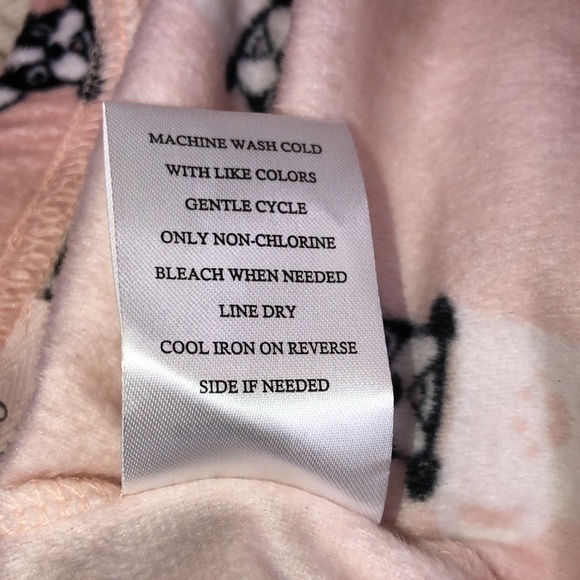 Como Vintage pink soft pajama pants size large dog puppy print - Picture 8 of 8